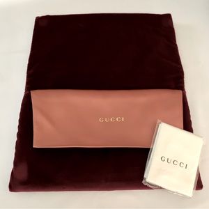 Gucci Hollywood Forever Velvet Sunglasses Case Pouch & Carrying Clutch
